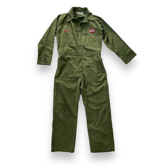Vintage Other - SOLD Vintage 1950s Texaco Oil Gas Station Mechanic Coveralls Chainstitch
